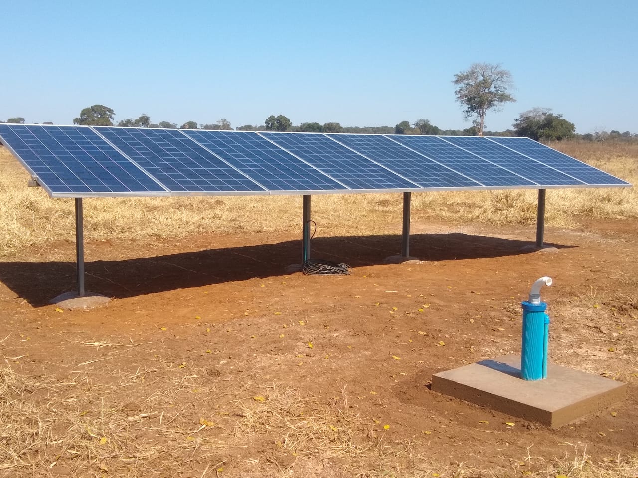 Bombeamento com energia solar